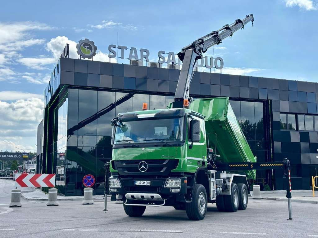 Mercedes-Benz ACTROS 3346 6x6 HIAB 244EP-4 Crane Kipper - Istovarivač: slika 1 Mercedes-Benz ACTROS 3346 6x6 HIAB 244EP-4 Crane Kipper - Istovarivač: slika 1