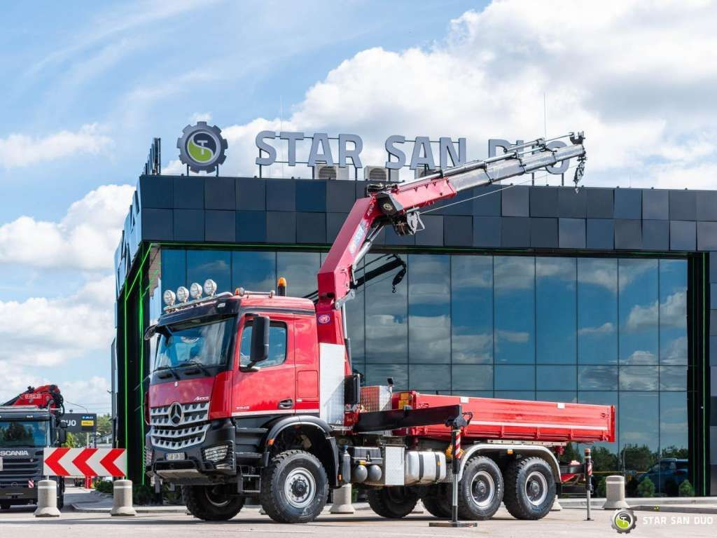 Mercedes-Benz AROCS 3345 6x6 HMF 3220 Winch Crane Tipper - Istovarivač: slika 3 Mercedes-Benz AROCS 3345 6x6 HMF 3220 Winch Crane Tipper - Istovarivač: slika 3