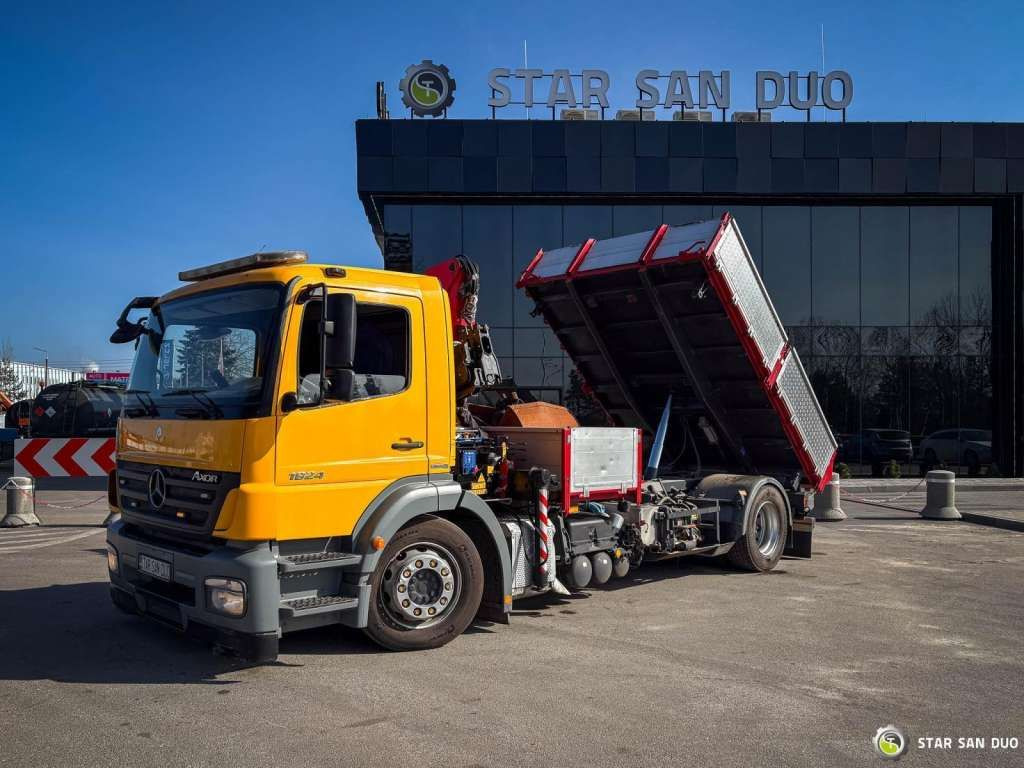 Kamion sa dizalicom, Istovarivač Mercedes-Benz  AXOR 1824 4x2 HMF 975 HDS Crane  Rotator Kipper Mercedes-Benz AXOR 1824 4x2 HMF 975 HDS Crane  Rotator Kipper: slika 9