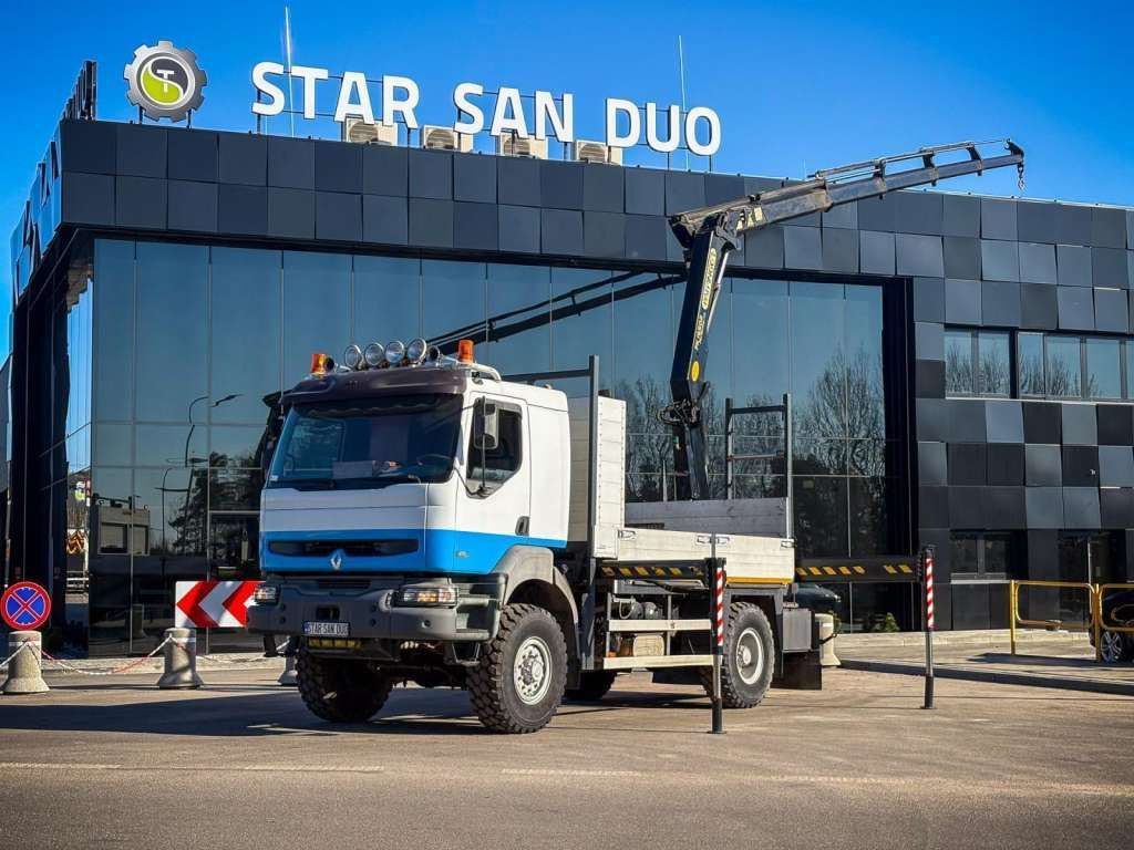 Renault KERAX 270 4x4 PALFINGER PK 16502 CRANE WINCH - Kamion sa dizalicom, Kamion sa tovarnim sandukom: slika 1 Renault KERAX 270 4x4 PALFINGER PK 16502 CRANE WINCH - Kamion sa dizalicom, Kamion sa tovarnim sandukom: slika 1