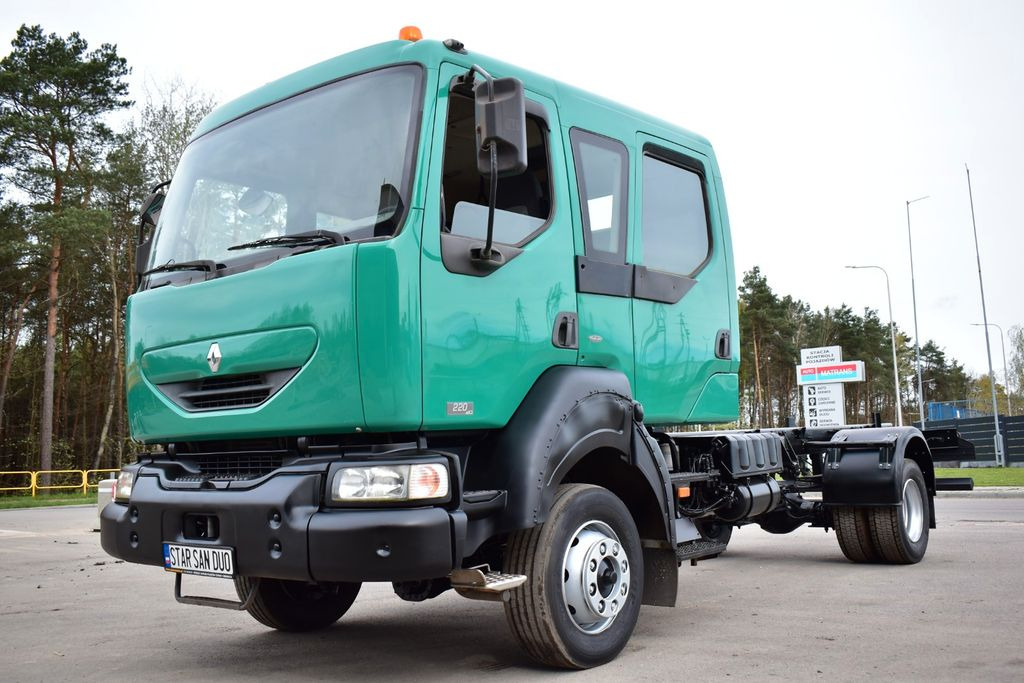 Renault MIDLUM 4x4 DOKA DUBEL KABINE CHASSIS - Kamion sa golom šasijom i zatvorenom kabinom: slika 1 Renault MIDLUM 4x4 DOKA DUBEL KABINE CHASSIS - Kamion sa golom šasijom i zatvorenom kabinom: slika 1