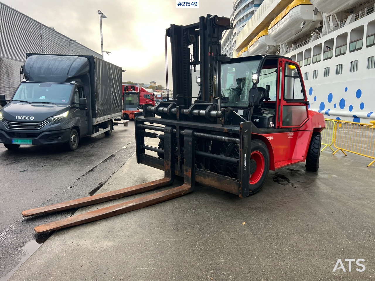 Hangcha CPCD120 Gaffeltruck m/ hydrauliske gafler, sideforskyvning og lite timer - Dizel viljuškar: slika 2 Hangcha CPCD120 Gaffeltruck m/ hydrauliske gafler, sideforskyvning og lite timer - Dizel viljuškar: slika 2