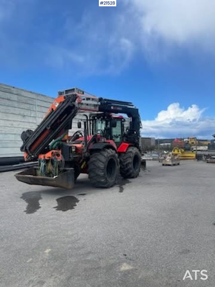 Huddig 1260C Traktorgraver m/ Palfinger kran, Lift, rototilt og skuffe - Bager utovarivač: slika 3 Huddig 1260C Traktorgraver m/ Palfinger kran, Lift, rototilt og skuffe - Bager utovarivač: slika 3