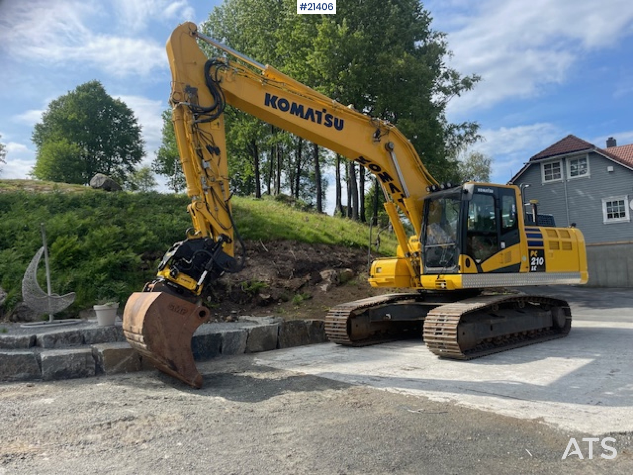 Komatsu PC210LC-11 m/Graveskuffe, pusseskuffe, rototilt og Leica gps - Bager guseničar: slika 3 Komatsu PC210LC-11 m/Graveskuffe, pusseskuffe, rototilt og Leica gps - Bager guseničar: slika 3