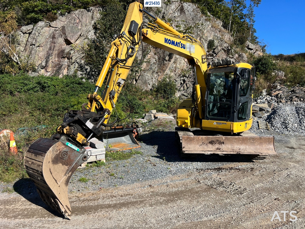 Komatsu PC78us Gravemaskin m/ Rototilt, pusseskuffe, smalskuffe og graveskuffe - Bager guseničar: slika 3 Komatsu PC78us Gravemaskin m/ Rototilt, pusseskuffe, smalskuffe og graveskuffe - Bager guseničar: slika 3
