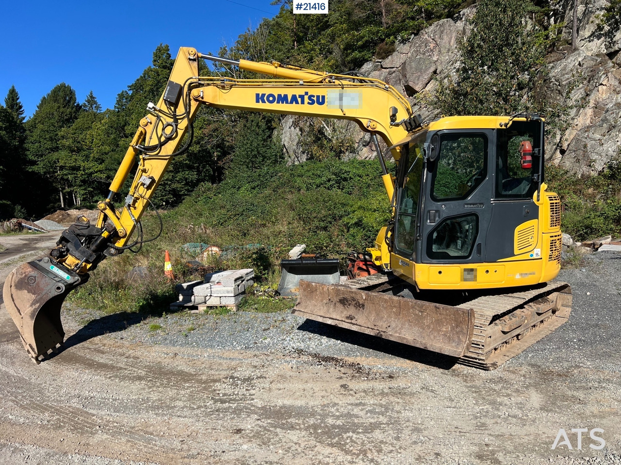 Komatsu PC78us Gravemaskin m/ Rototilt, pusseskuffe, smalskuffe og graveskuffe - Bager guseničar: slika 1 Komatsu PC78us Gravemaskin m/ Rototilt, pusseskuffe, smalskuffe og graveskuffe - Bager guseničar: slika 1
