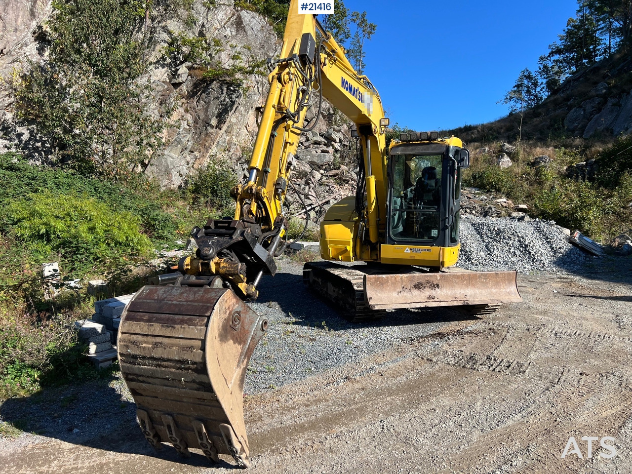 Komatsu PC78us Gravemaskin m/ Rototilt, pusseskuffe, smalskuffe og graveskuffe - Bager guseničar: slika 4 Komatsu PC78us Gravemaskin m/ Rototilt, pusseskuffe, smalskuffe og graveskuffe - Bager guseničar: slika 4