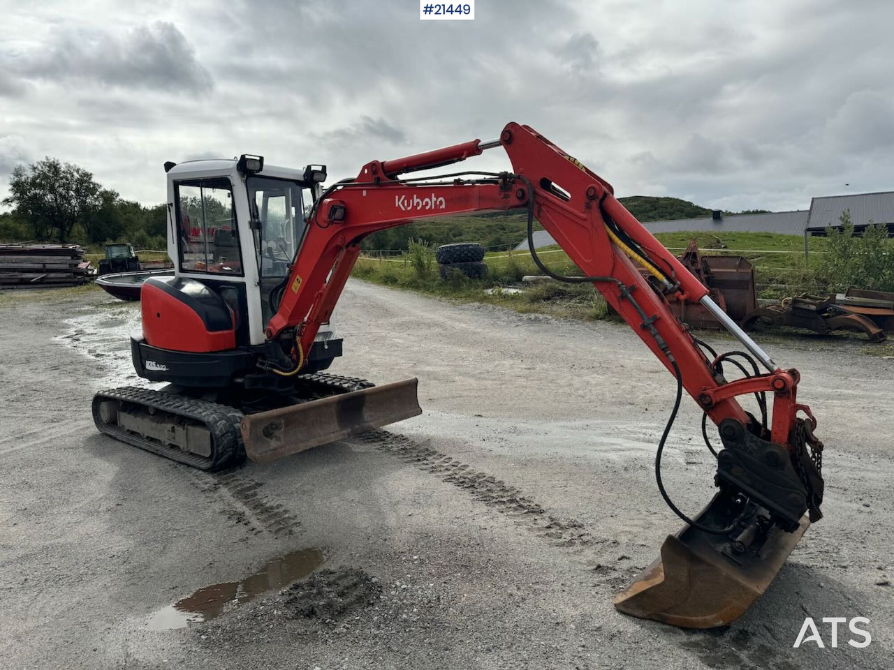 Mini bager Kubota U35-3: slika 7