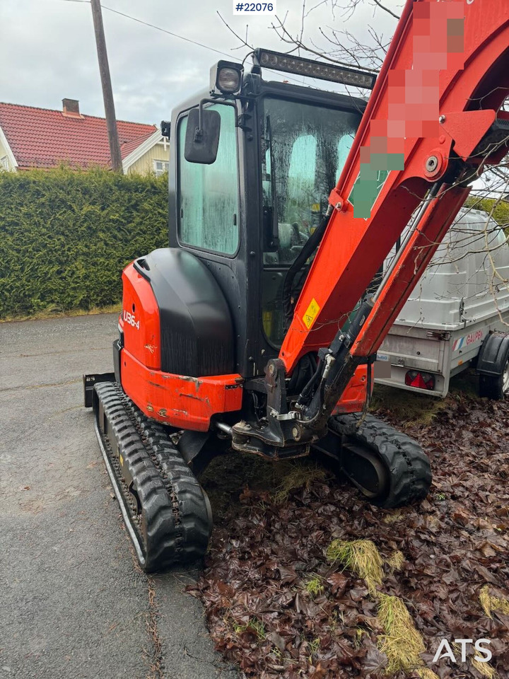 Kubota U36-4 Beltegraver m/ 4 skuffer, rotortilt og klype. - Mini bager: slika 5 Kubota U36-4 Beltegraver m/ 4 skuffer, rotortilt og klype. - Mini bager: slika 5