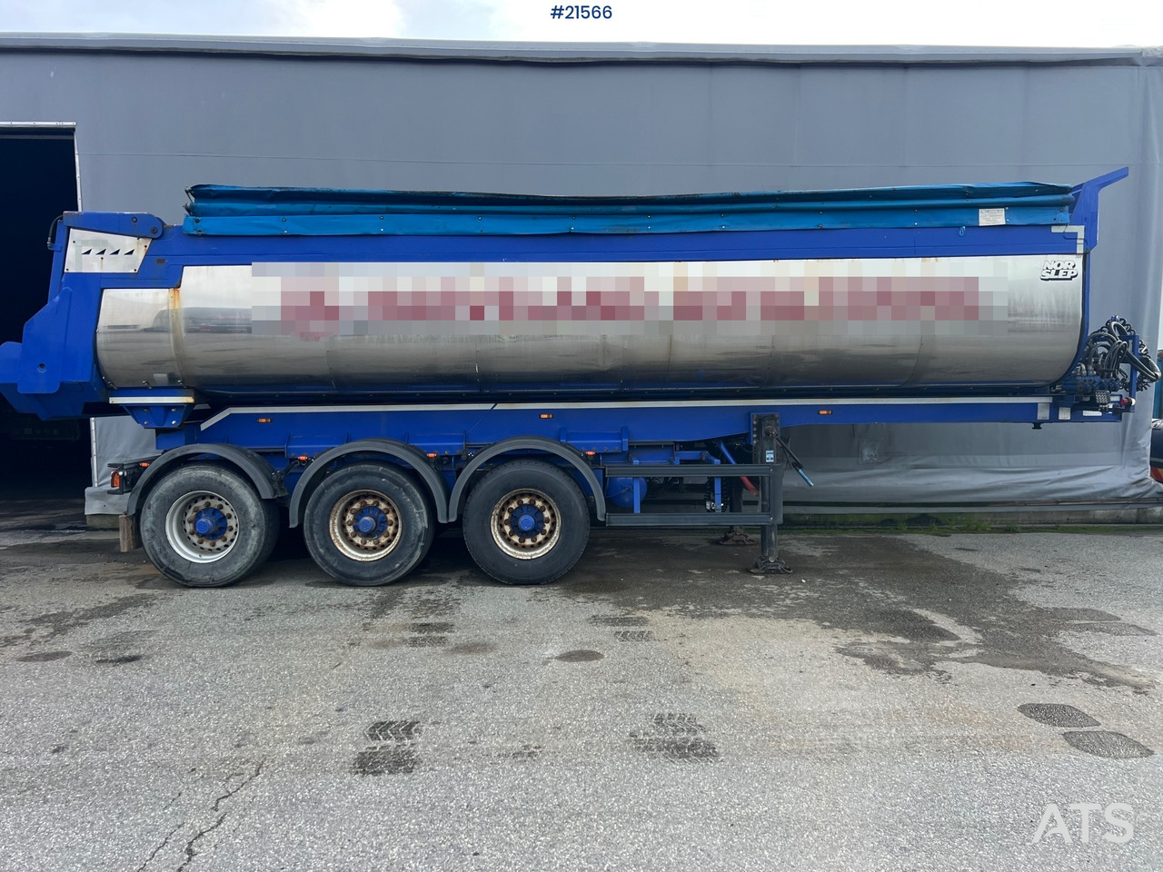 Langendorf 3 akslet asfaltsemi m/ Hydraulsik kapell - Prikolica istovarivača: slika 3 Langendorf 3 akslet asfaltsemi m/ Hydraulsik kapell - Prikolica istovarivača: slika 3