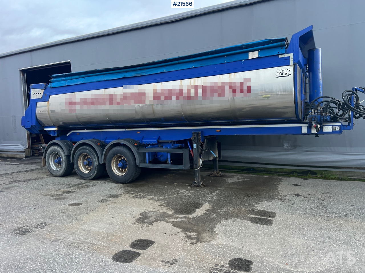 Langendorf 3 akslet asfaltsemi m/ Hydraulsik kapell - Prikolica istovarivača: slika 1 Langendorf 3 akslet asfaltsemi m/ Hydraulsik kapell - Prikolica istovarivača: slika 1