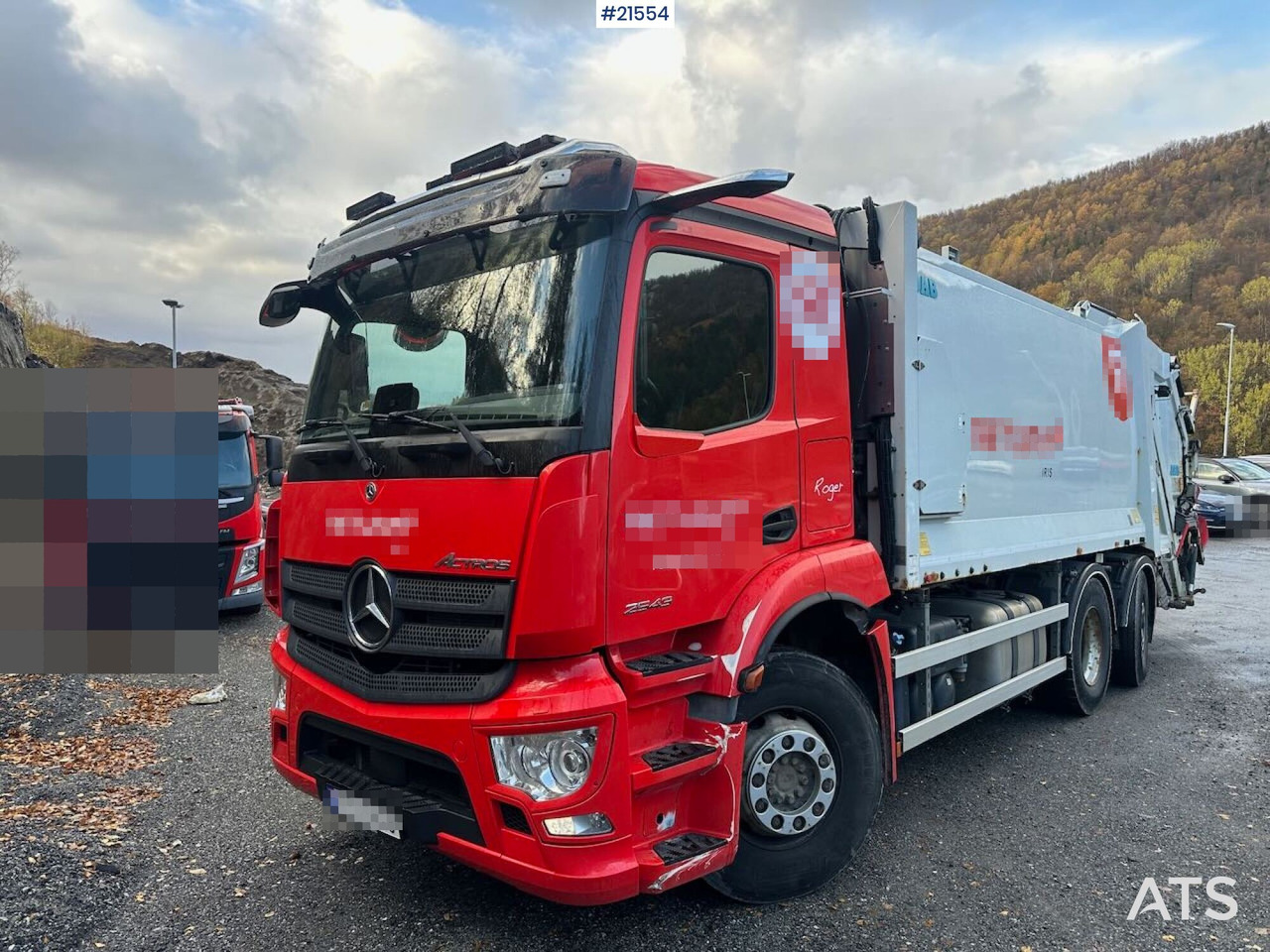 Mercedes Actros 2543 6x2 2 – kammers komprimatorbil m/ 2020 JOAB Anaconda twin påbygg - Kamion za smeće: slika 4 Mercedes Actros 2543 6x2 2 – kammers komprimatorbil m/ 2020 JOAB Anaconda twin påbygg - Kamion za smeće: slika 4