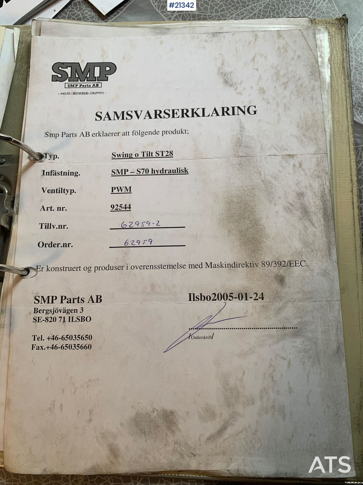 SMP S70 Rotortilt - Tiltrotator: slika 3 SMP S70 Rotortilt - Tiltrotator: slika 3