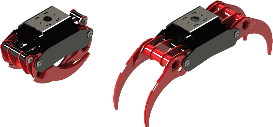 LOG GRAB REINFORCED SERIE PF-R .36 - Kuka za Kran za kamion: slika 1 LOG GRAB REINFORCED SERIE PF-R .36 - Kuka za Kran za kamion: slika 1