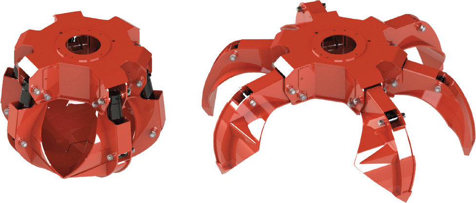 Polyp grab PLP 100/4 - Kuka za Kran za kamion: slika 1 Polyp grab PLP 100/4 - Kuka za Kran za kamion: slika 1
