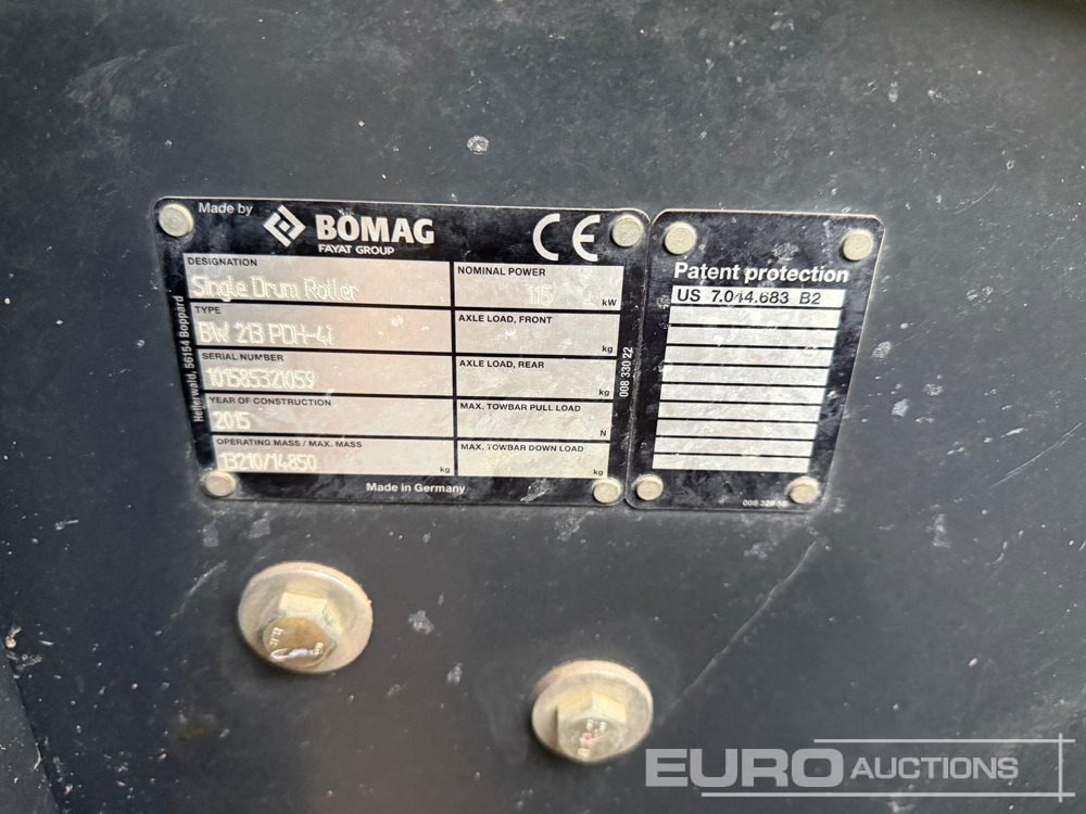 2015 Bomag BW213 PDH-4i - Valjak: slika 4 2015 Bomag BW213 PDH-4i - Valjak: slika 4