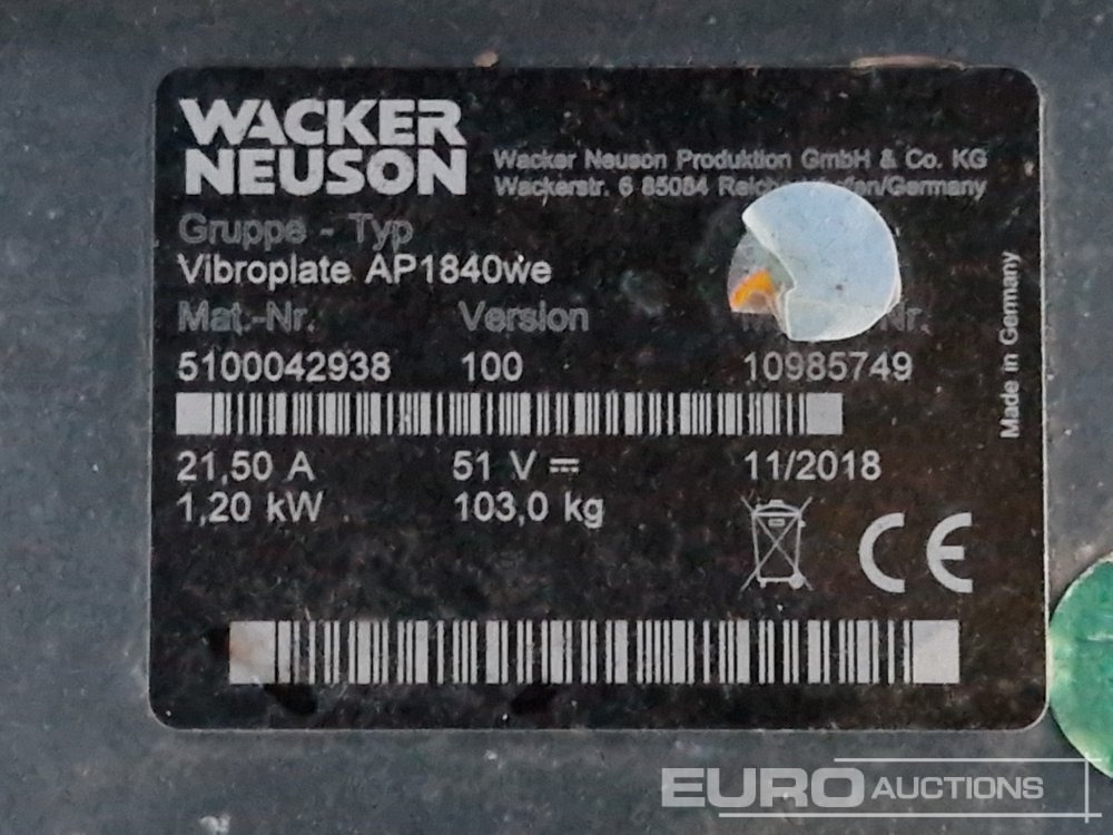 Mašina za asfalt 2018 Wacker Neuson AP1840WE: slika 8