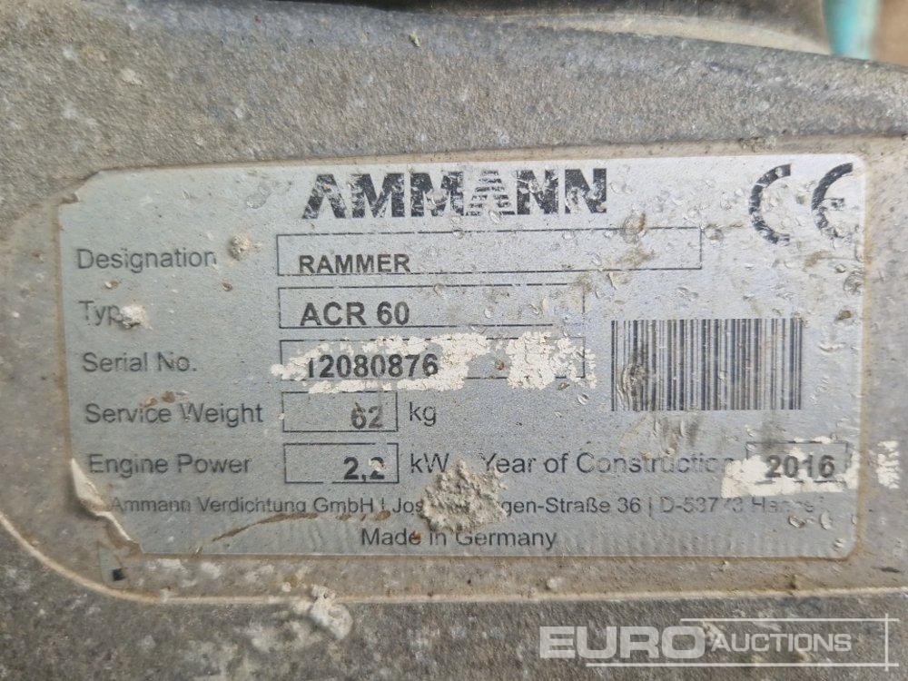 Mašina za asfalt Ammann Compaction Rammer + Hydraulic Breaker, MORIN to suit Mini Excavator: slika 6