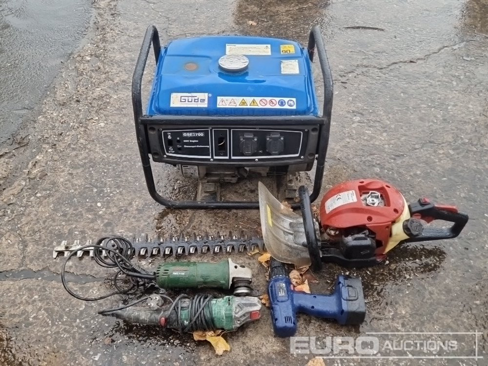 Generator, Hedge Cutter, Angle Grinder - Građevinska oprema: slika 1 Generator, Hedge Cutter, Angle Grinder - Građevinska oprema: slika 1