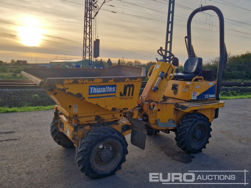 Thwaites 1.5 Ton High-Tip Swivel Skip Dumper, Roll Bar - Mini kiper: slika 1 Thwaites 1.5 Ton High-Tip Swivel Skip Dumper, Roll Bar - Mini kiper: slika 1