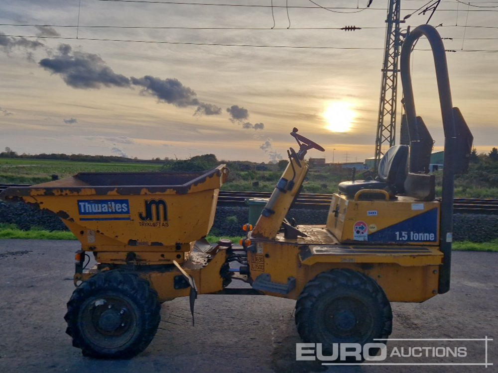 Thwaites 1.5 Ton High-Tip Swivel Skip Dumper, Roll Bar - Mini kiper: slika 3 Thwaites 1.5 Ton High-Tip Swivel Skip Dumper, Roll Bar - Mini kiper: slika 3
