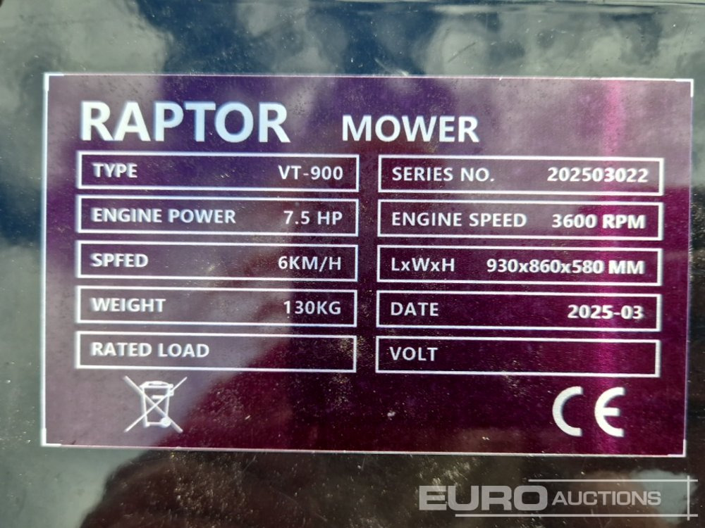 Baštenska kosačica Unused Raptor VT-900: slika 13 Baštenska kosačica Unused Raptor VT-900: slika 13