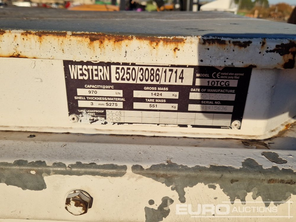 2008 Western 1000Ltr Diesel Bowser - Rezervoar za skladištenje: slika 5 2008 Western 1000Ltr Diesel Bowser - Rezervoar za skladištenje: slika 5