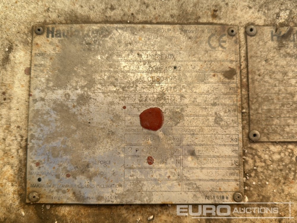 Vazdušna platforma 2014 Haulotte Compact 12: slika 21