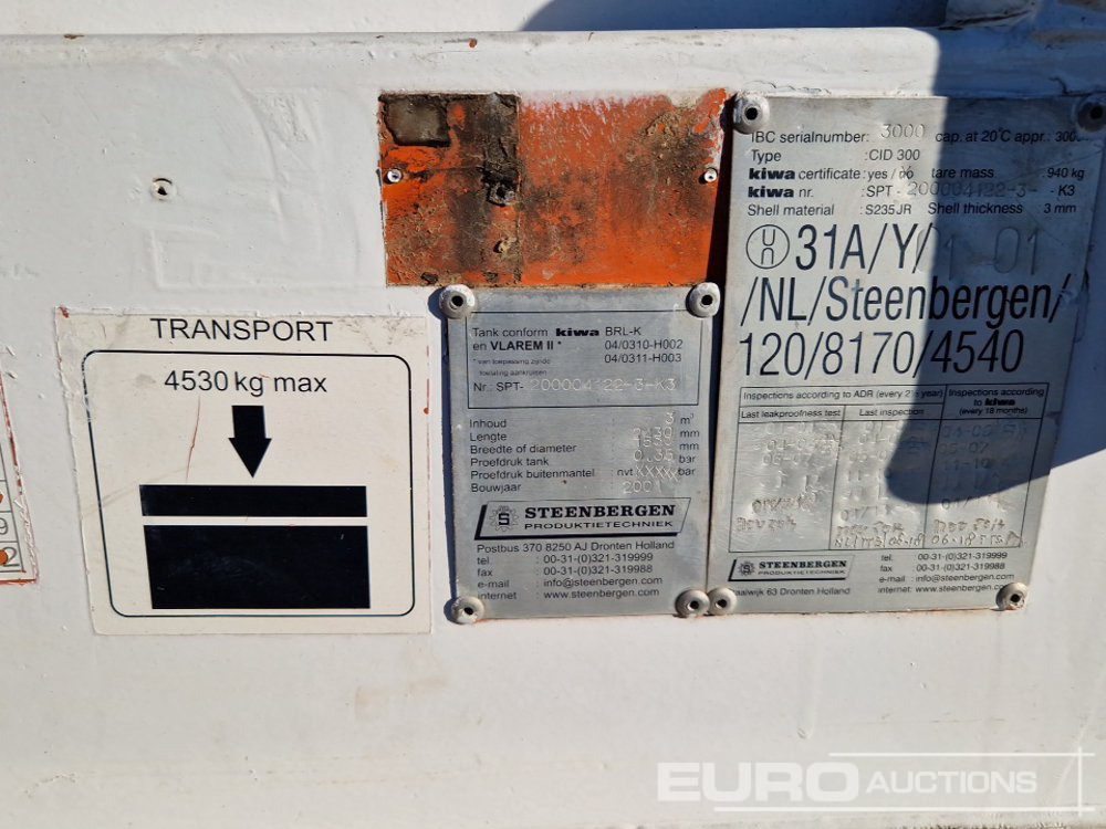 Steenbergen 3000 Litre - Rezervoar za skladištenje: slika 5 Steenbergen 3000 Litre - Rezervoar za skladištenje: slika 5