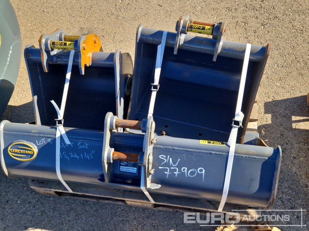 Strickland Set of U27 18" Digging Bucket (S/N 5031006040), U27 24' Digging Bucket (S/N 5025210098BD), U27 348D Cleaning Bucket (S/N 502450674) - Kašika: slika 5 Strickland Set of U27 18" Digging Bucket (S/N 5031006040), U27 24' Digging Bucket (S/N 5025210098BD), U27 348D Cleaning Bucket (S/N 502450674) - Kašika: slika 5