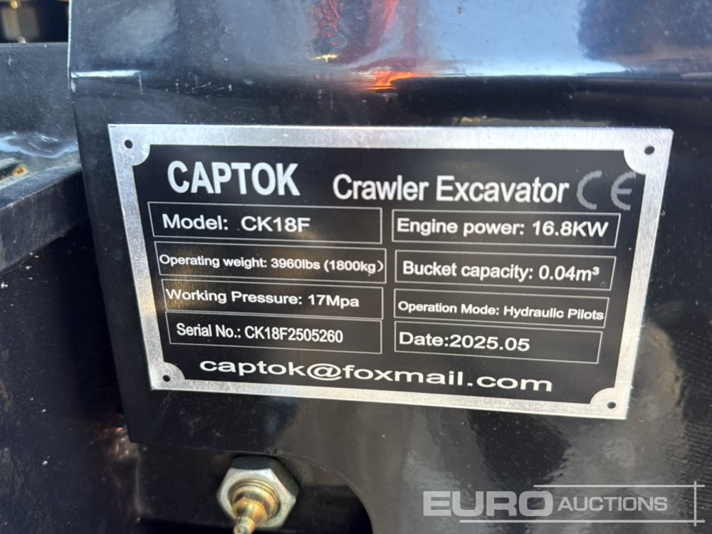 Mini bager Unused 2025 Captok CK18FL: slika 24
