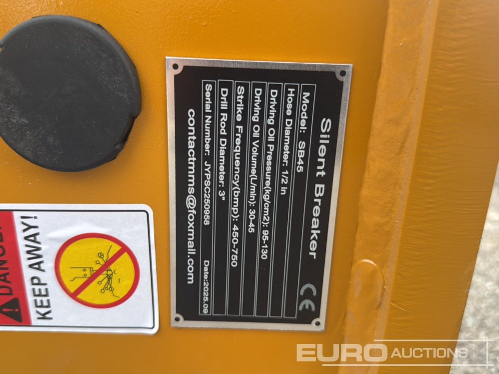 Unused 2025 GIYI GY-SB45 - Hidraulični čekić: slika 5 Unused 2025 GIYI GY-SB45 - Hidraulični čekić: slika 5