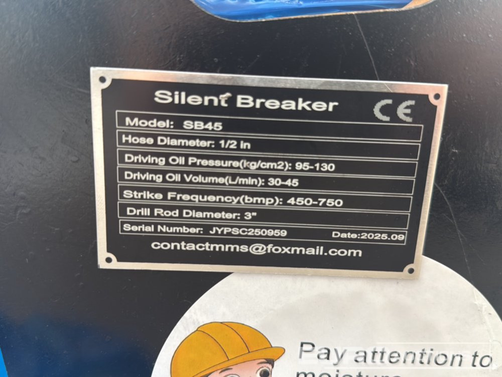 Unused 2025 GIYI GY-SB45 - Hidraulični čekić: slika 5 Unused 2025 GIYI GY-SB45 - Hidraulični čekić: slika 5