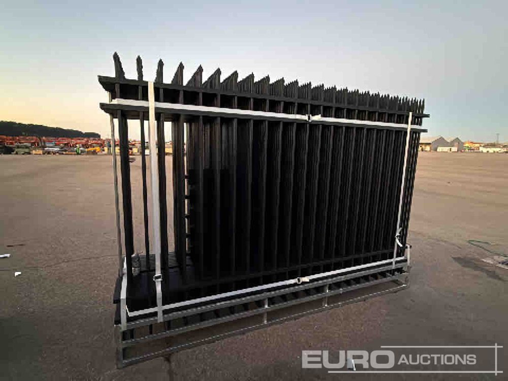 Unused 2025 KMY Industrial Iron Site Fence, Qty (20 of) Fence Panels, (20 of) Posts (W10XH6') Powder Coated Surface - Instrument/ Oprema: slika 5 Unused 2025 KMY Industrial Iron Site Fence, Qty (20 of) Fence Panels, (20 of) Posts (W10XH6') Powder Coated Surface - Instrument/ Oprema: slika 5