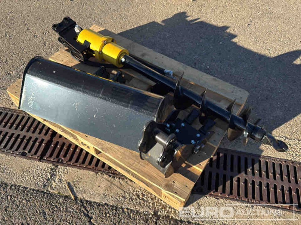Unused Set of Auger, 800mm Cleaning Bucket, 200mm Digging Bucket to suit JPC Excavator / Conjunto Ahoyador y Cazos - Kašika: slika 1 Unused Set of Auger, 800mm Cleaning Bucket, 200mm Digging Bucket to suit JPC Excavator / Conjunto Ahoyador y Cazos - Kašika: slika 1