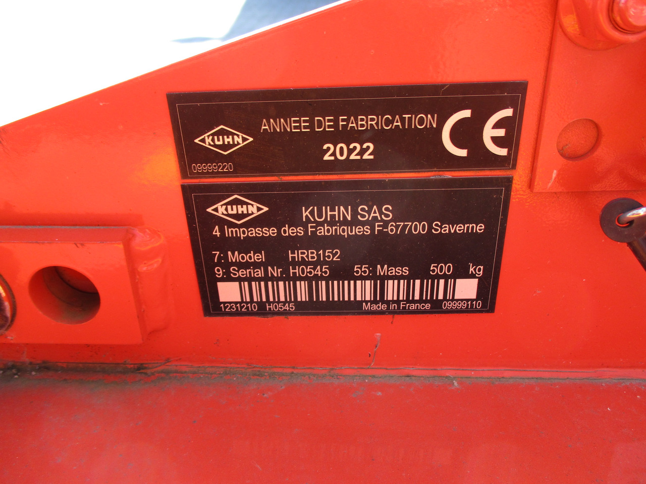 Kuhn Kreiselegge HRB 152 - Oprema za obradu zemljišta: slika 2 Kuhn Kreiselegge HRB 152 - Oprema za obradu zemljišta: slika 2