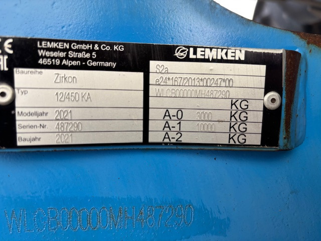 Lemken Solitair 9 KA / 450-DS 125 - Sejalica: slika 2 Lemken Solitair 9 KA / 450-DS 125 - Sejalica: slika 2