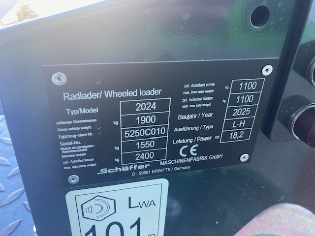 Schäffer Hoflader Typ 2024 - Utovarivač točkaš: slika 2 Schäffer Hoflader Typ 2024 - Utovarivač točkaš: slika 2