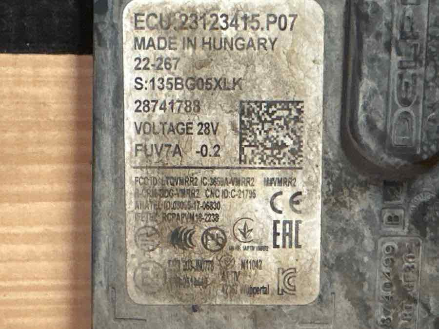 VOLVO COLLISION ECU 23123415 - Električni sistem za Kamion: slika 3 VOLVO COLLISION ECU 23123415 - Električni sistem za Kamion: slika 3