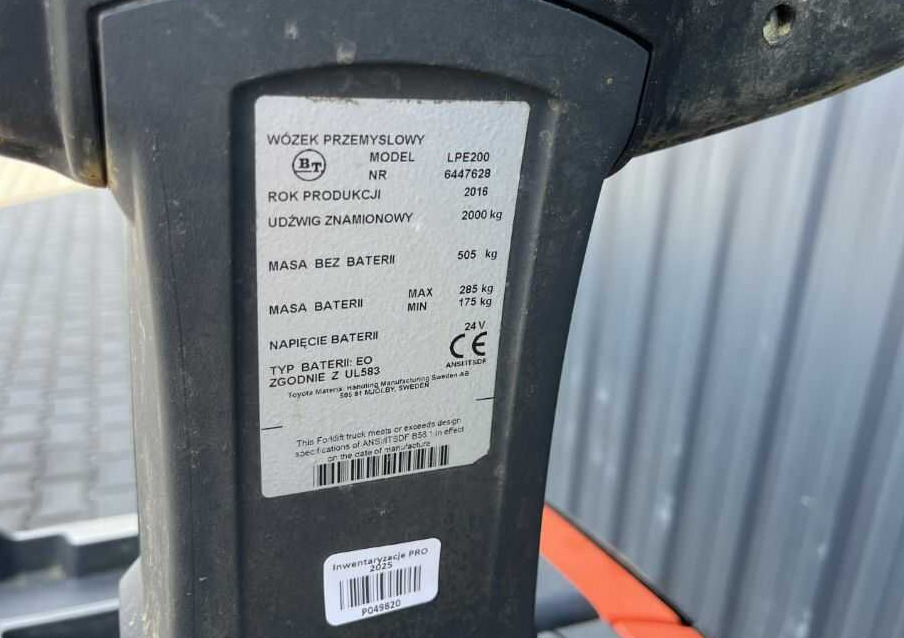 BT LPE200 - Kolica za palete: slika 4 BT LPE200 - Kolica za palete: slika 4