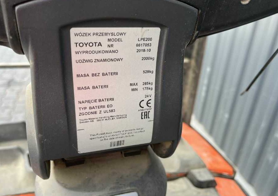 BT LPE200 - Kolica za palete: slika 4 BT LPE200 - Kolica za palete: slika 4