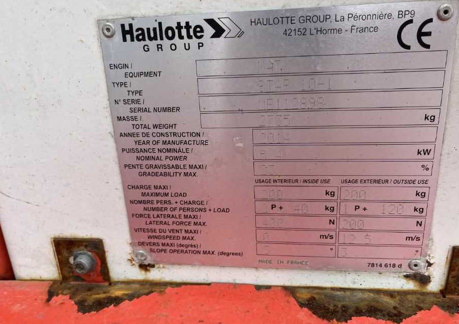 Haulotte STAR 10-1 - Jarbolna penjajuća platforma: slika 4 Haulotte STAR 10-1 - Jarbolna penjajuća platforma: slika 4