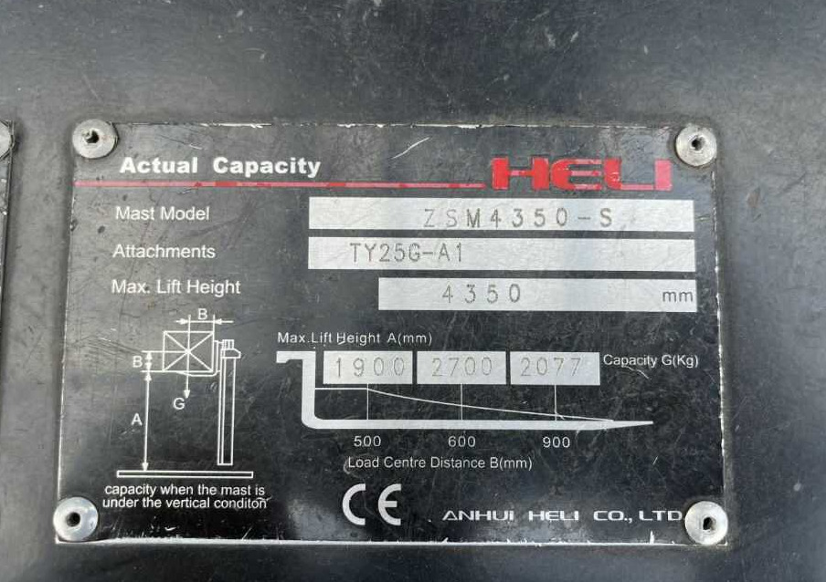 Heli CPD25 - Električni viljuškar: slika 5 Heli CPD25 - Električni viljuškar: slika 5