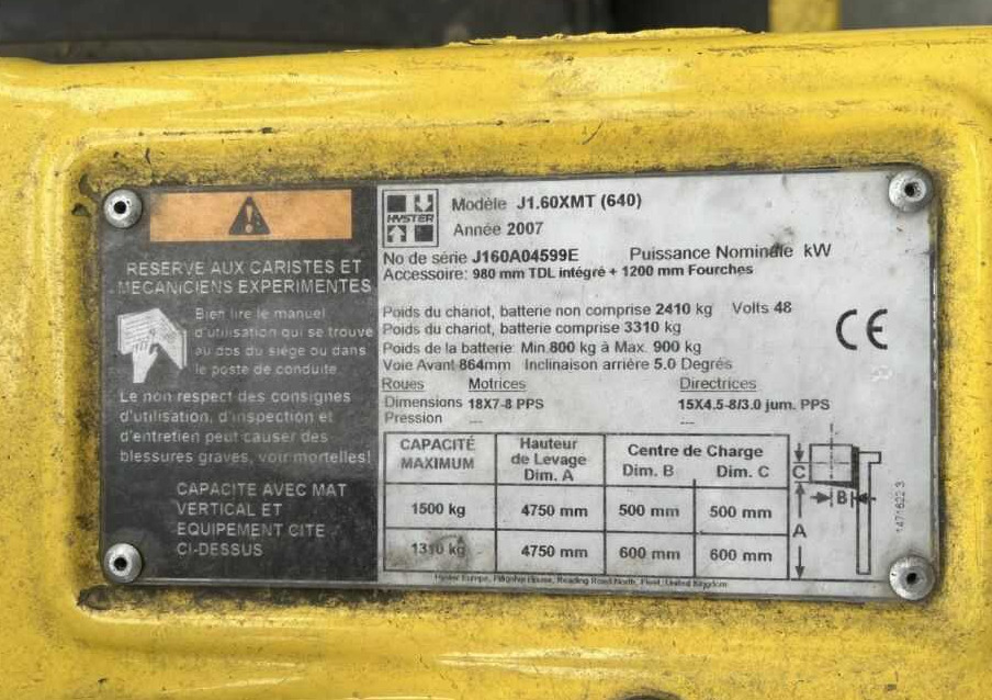 Hyster J1.6XMT - Električni viljuškar: slika 4 Hyster J1.6XMT - Električni viljuškar: slika 4