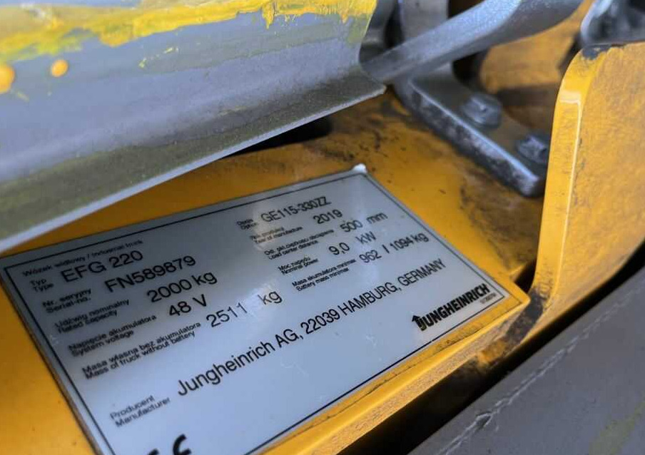 Jungheinrich EFG220 - Električni viljuškar: slika 4 Jungheinrich EFG220 - Električni viljuškar: slika 4