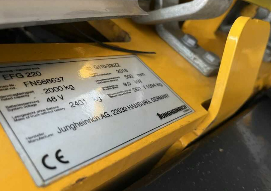 Jungheinrich EFG220 - Električni viljuškar: slika 4 Jungheinrich EFG220 - Električni viljuškar: slika 4