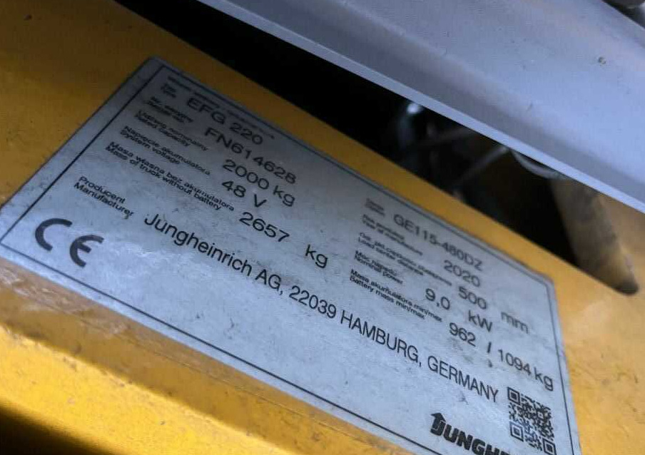 Jungheinrich EFG220 - Električni viljuškar: slika 4 Jungheinrich EFG220 - Električni viljuškar: slika 4