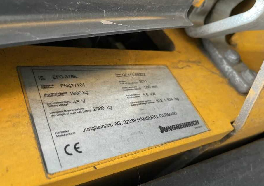 Jungheinrich EFG318k - Električni viljuškar: slika 4 Jungheinrich EFG318k - Električni viljuškar: slika 4