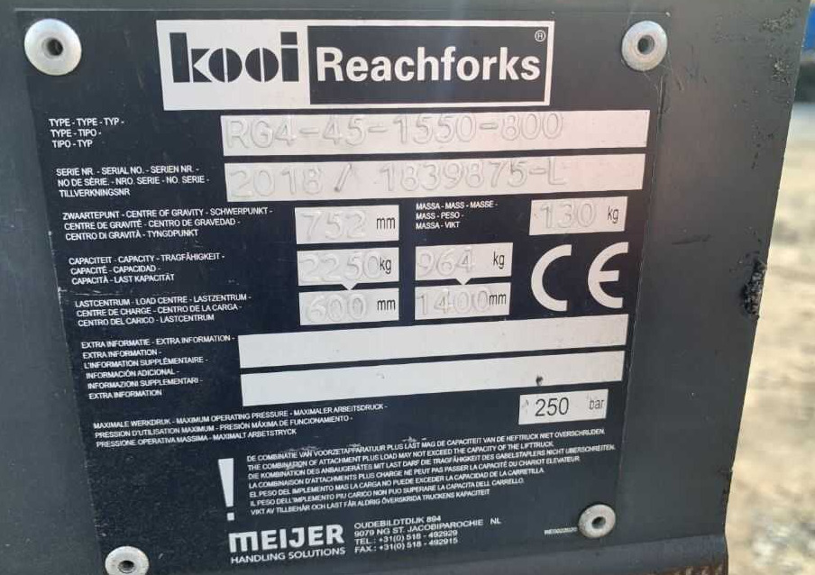 Kooi RG4-45-1550 - Platforma za Oprema za rukovanje materijalima: slika 2 Kooi RG4-45-1550 - Platforma za Oprema za rukovanje materijalima: slika 2