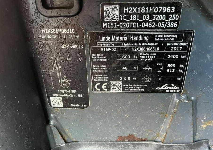 Linde E16P-01 - Električni viljuškar: slika 4 Linde E16P-01 - Električni viljuškar: slika 4